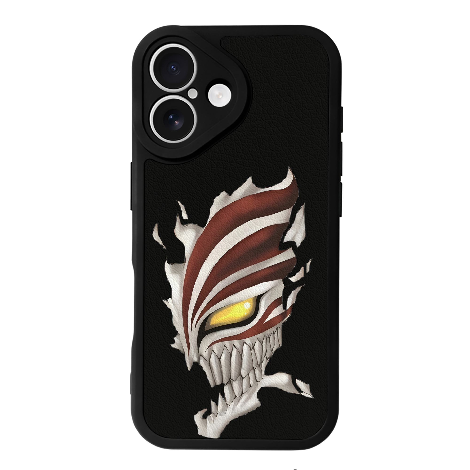 ブリーチ 黒崎一護（くろさき いちご）BLEACH Kurosaki Ichigo 【iPhone 16シリーズ対応】シリコンスマホケース（レザー調） 材質：シリコン